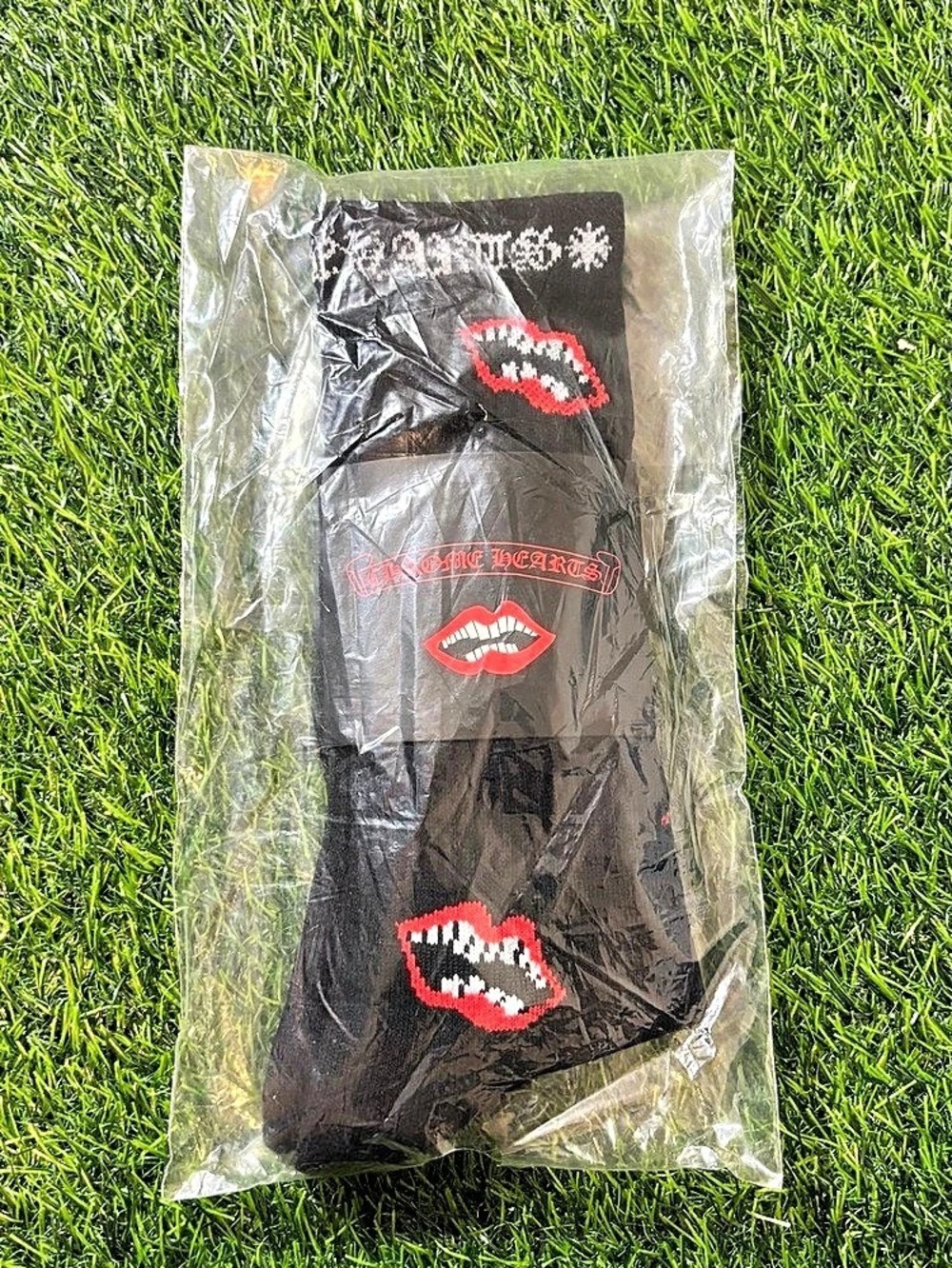 Chrome Hearts Socks Black/Red